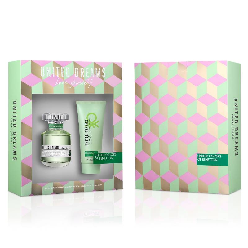 Benetton - Estuche UD live free (Perfume 80 ml EDT 80 ml + Body lotion 75 ml)