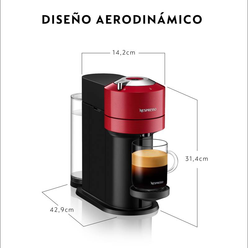 Cafetera con Cápsulas Nespresso Vertuo Next Red NESPRESSO