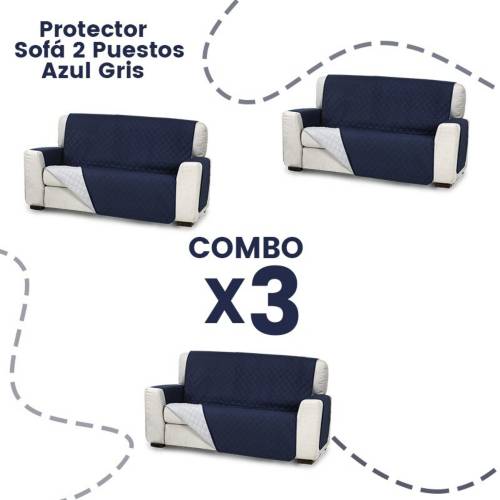 Combo 3 Protectores Sofá 2 Puestos | Knasta Colombia