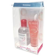 Bioderma - Set Cuidado Facial Limpieza Sensibio Bioderma : Agua Micelar 250 ml + Gel Limpiador 100 ml