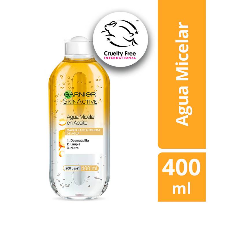 GARNIER - Agua Micelar Bifásica Garnier para Todo tipo de piel 400 ml