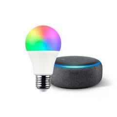 Lixy - Combo Lixy Echo Dot 3 Amazon + Bombillo Led Inteligente Conexión Bluetooth