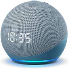 Amazon - Asistente de Voz Amazon Echo Dot Reloj 4Ta Azul
