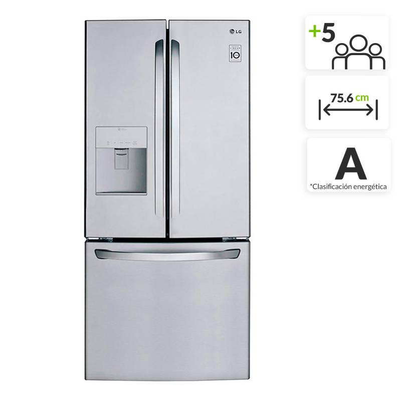 LG - Nevecón LG French Door 533.4 lt LM-F223RSX