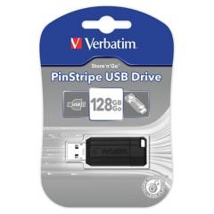 VERBATIM - PinStripe USB Drive 128GB