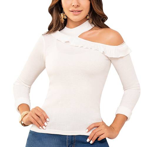 Blusa para mujer manga larga croydon