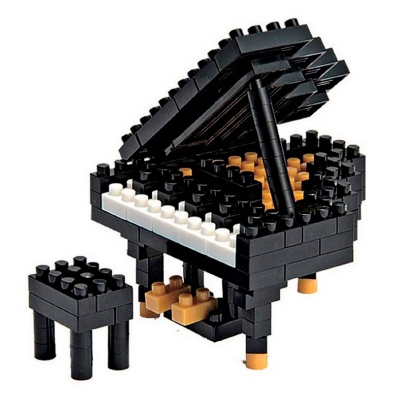 NANOBLOCK - Armable Gran Piano Negro