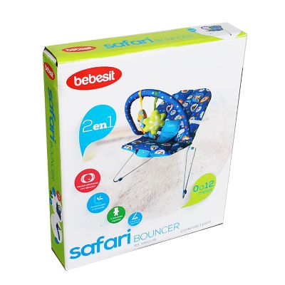 Bouncer Safari Azul Bebesit Mb8024B