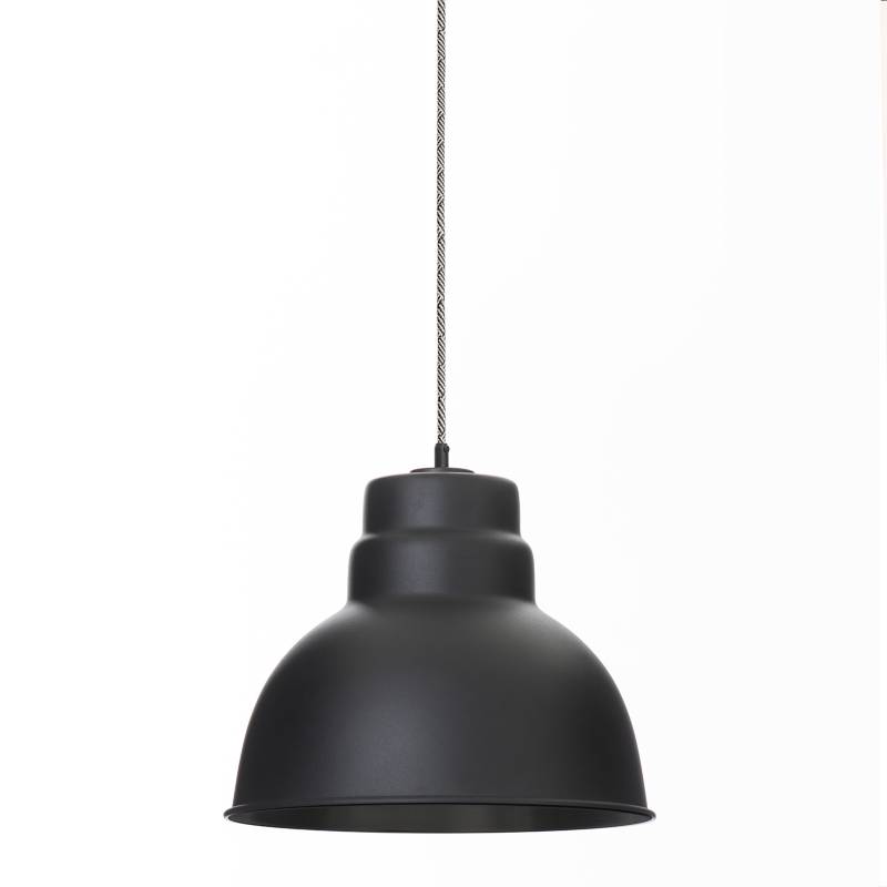 Vida Útil - Lámpara de Techo Caia 3 Negro + Cable Gris Oscuro