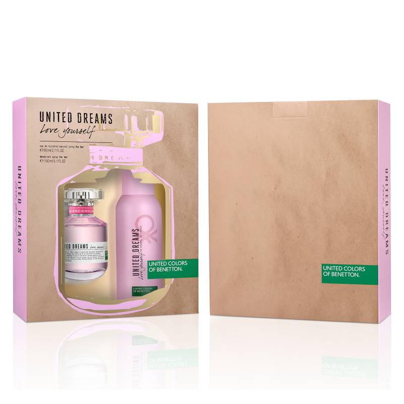 Benetton - Perfume Dream Love Yourself Women EDT 80 ml + Deodorant 150 ml