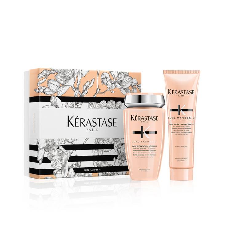 KERASTASE - Set de Tratamiento Capilar Curl Manifesto Cuidado Crespos Kerastase: Shampoo 250 ml + Acondicionador 250 ml