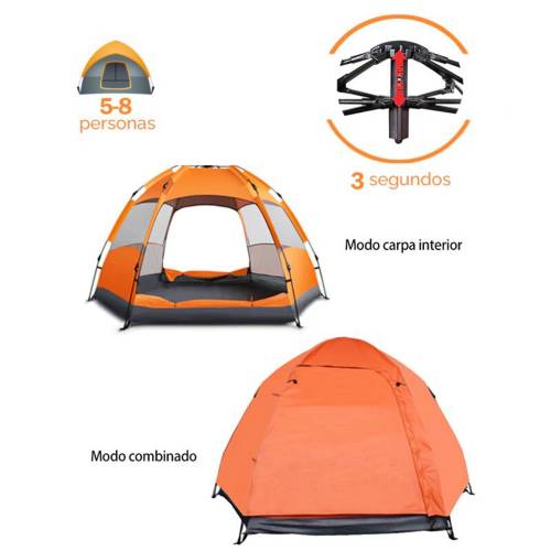 Carpa Camping 6 Personas Zion 3000mm Impermeable Mountain Gear MOUNTAIN  GEAR