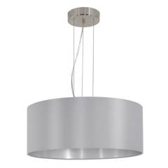 EGLO - Lámpara de Techo Eglo Decorativa Moderna Colgante Maserlo Gris 110 x 53 cm