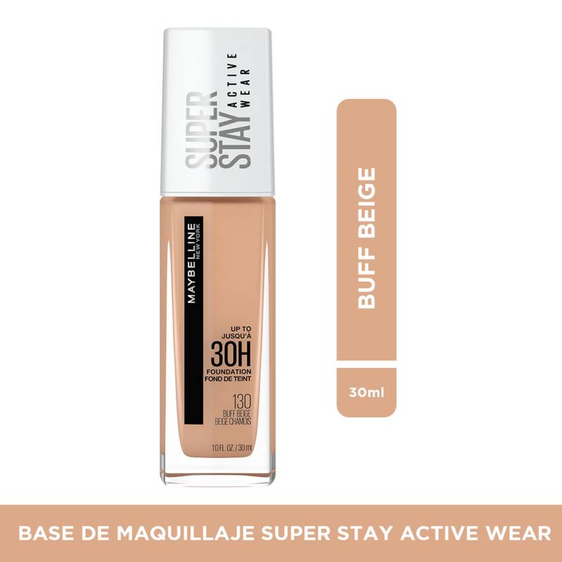 Base de maquillaje Líquida SperStay Full Coverage Natural Beige Active Wear  Maybelline 30 ml MAYBELLINE