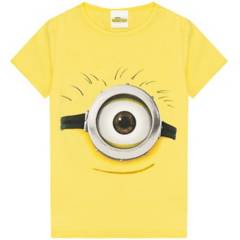 MINIONS - Camiseta Estampada Amarilla Niña Minion