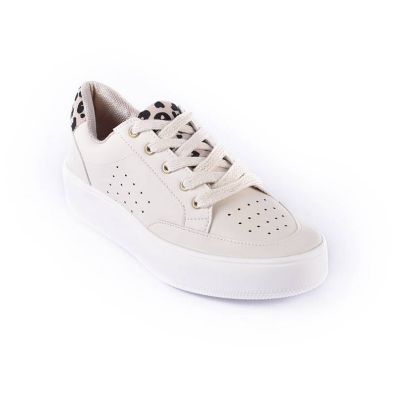 PRICE SHOES - Priceshoes Tenis Casual Dama 3921875Beige