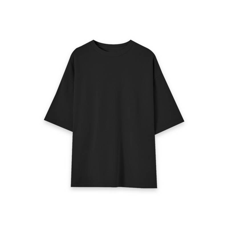 TORZAN - Camiseta oversize negra unisex manga corta torzan