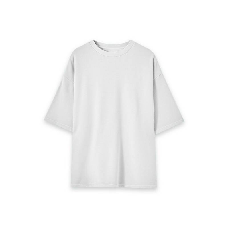 TORZAN - Camiseta oversize blanca unisex manga corta torzan