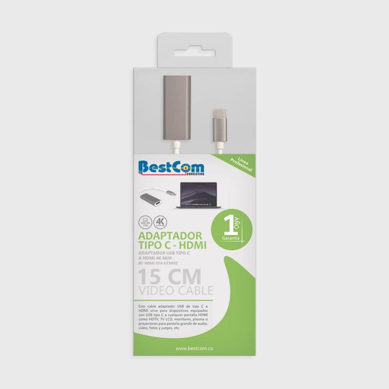BestCom  - Cable Tipo C A Hdmi 4K