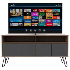 RTA MUEBLES - Mueble de Televisión Moderno de 123.5 x 60.5 x 38.5 cm  para Televisores de Hasta 50 Pulgadas, RTA Muebles
