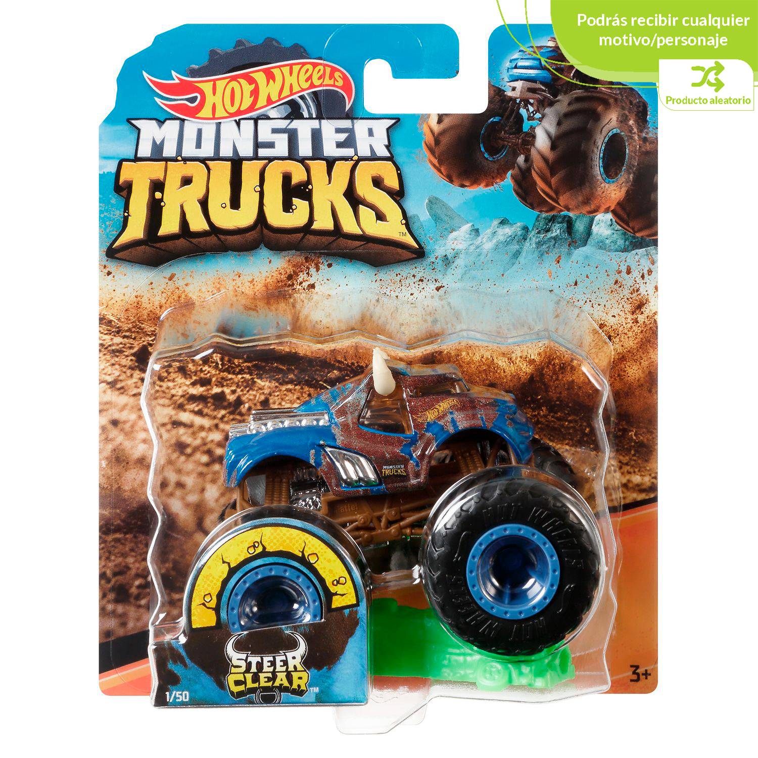 Vehículo de Juguete Hot Wheels Monster Trucks 2 Piezas