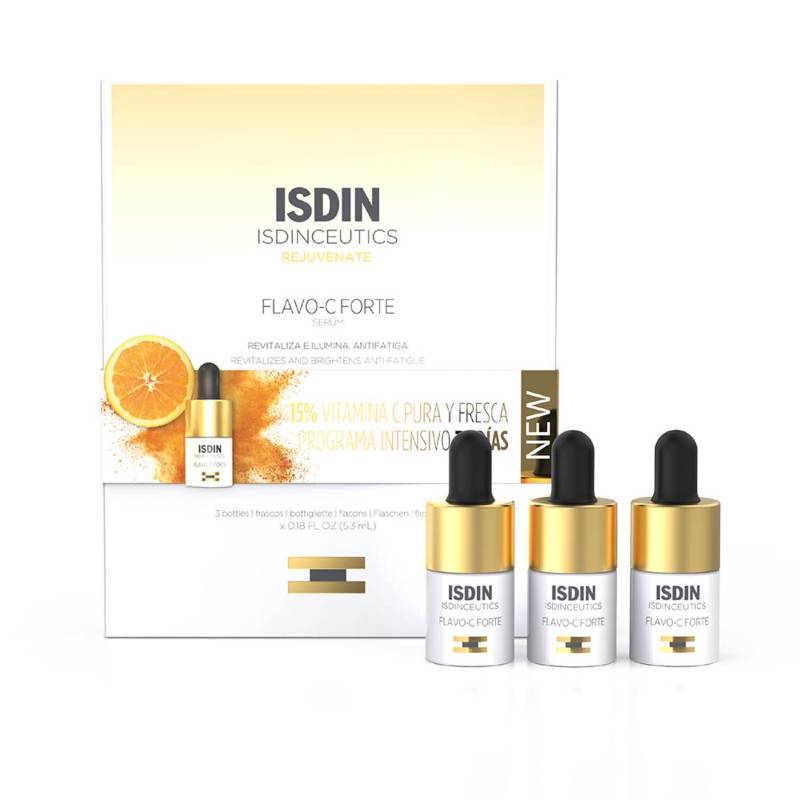 ISDIN - Set Sérum Isdinceutics Rejuvenate Flavo C Forte Isdin Incluye : 3 Unidades