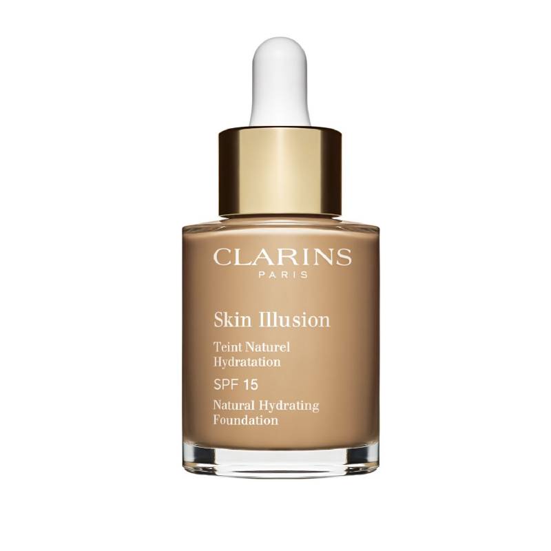 Clarins - Base iluminador de rostro Líquido Skin Illusion Fundation Clarins 30 ml