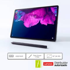 LENOVO - Tablet Lenovo M10 Plus 10.5 pulgadas 128GB + cover + pen - lápiz para dibujo + 1 año protecció contra daños accidentales