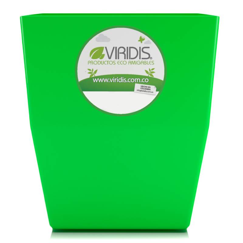 Viridis - Matera Plástico 100% Reciclado Pequeña Verde