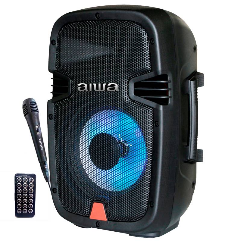 Aiwa - Cabina Activa Parlante Bluetooth Recargable 30W 8" AIWA