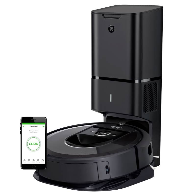 IRobot - Aspiradora robot iRobot Roomba i7+ con conexión Wi-Fi y estación de limpieza Clean Base