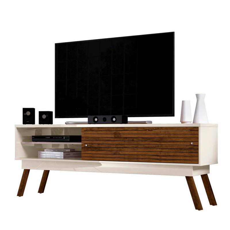 MUEBLES 20 20 - Mueble de Televisión Moderno de 160 x 135 x 37 cm  para Televisores de Hasta 50 Pulgadas, Mica