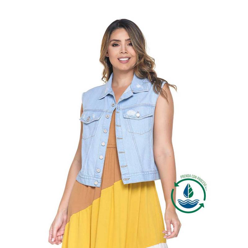 Chaleco mujer truccos jeans TRUCCOS JEANS