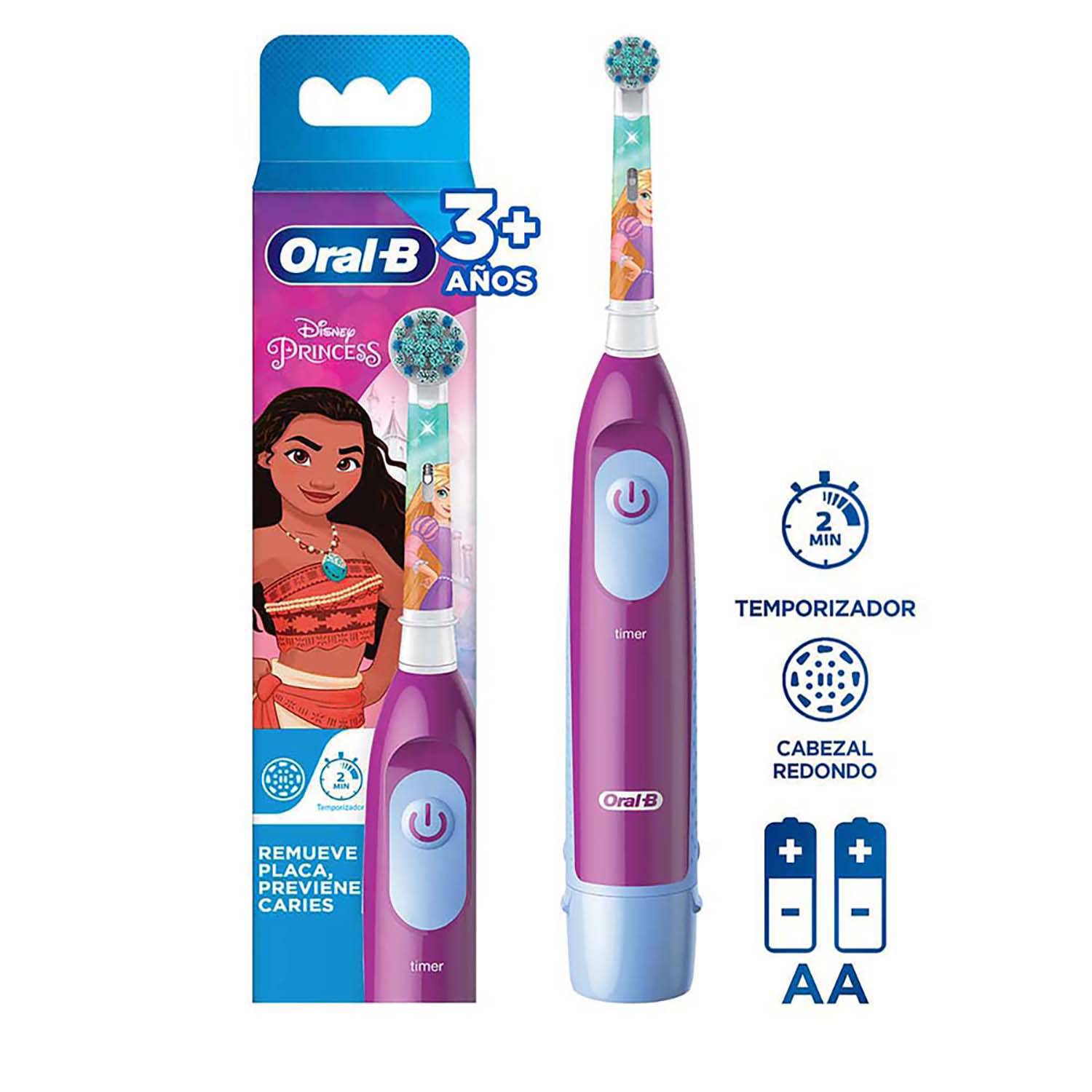 Cepillo Eléctrico Oral-B Disney Princess + 2 Pilas AA ORAL B