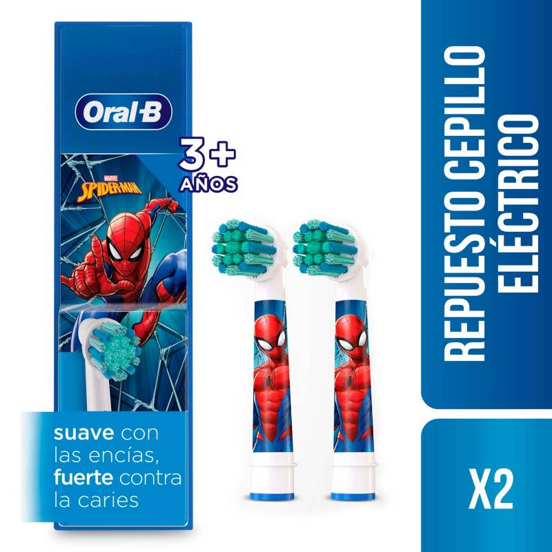 Repuesto Cepillo Eléctronico Marvel Spider-Man Repuesto Para Cepillo  Eléctrico Oral-B 2 Unidades ORAL B