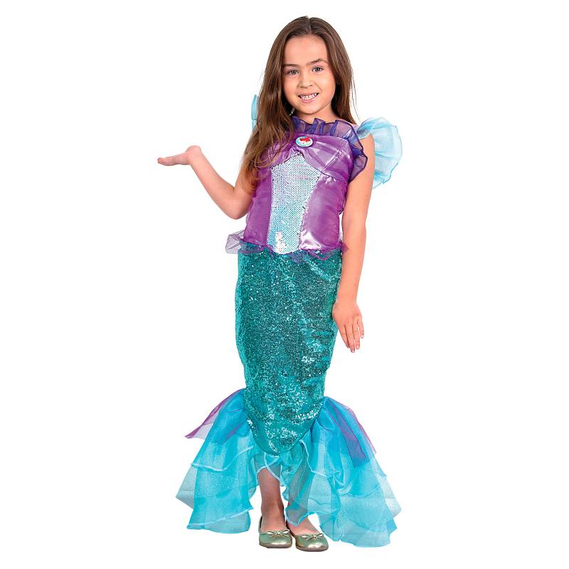 DISNEY - Disfraz de La Sirenita Deluxe para niña Disney