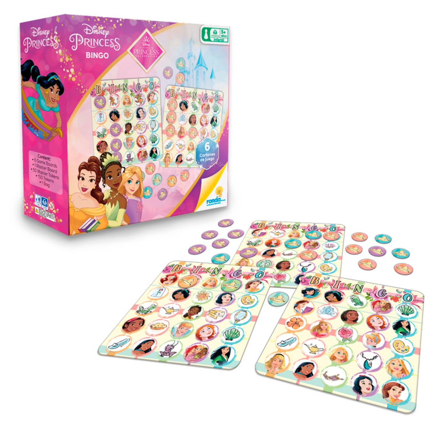 Bingo Infantil Juego De Mesa Didáctico Animales Numeros