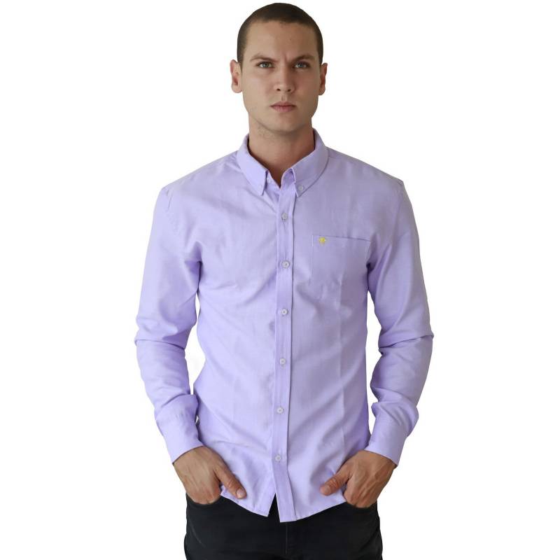 Camisa Hombre Oxford lila | falabella.com