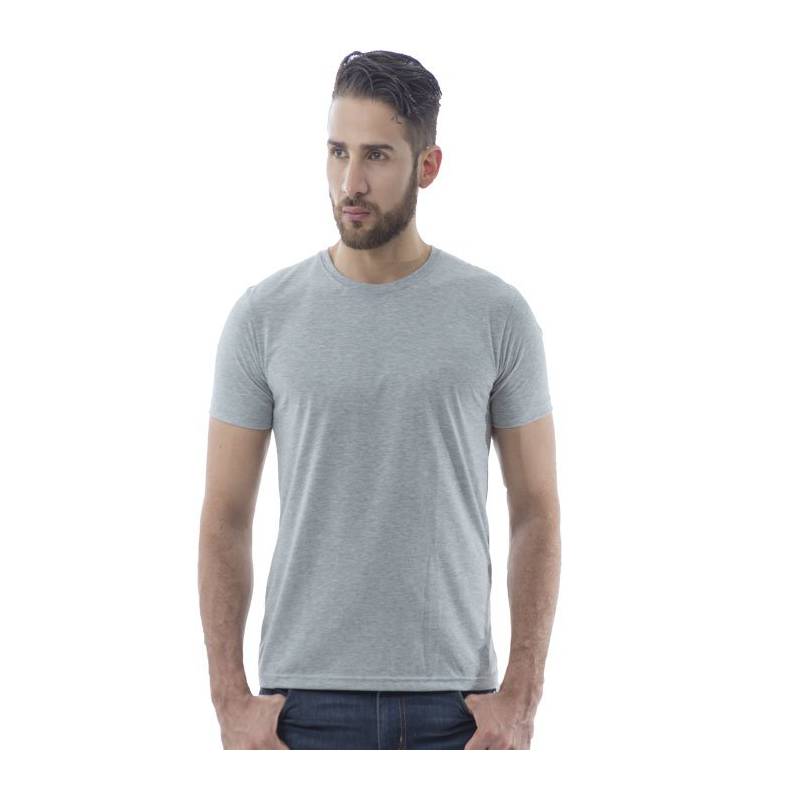 BOCARED - Kirk Camiseta Para Hombre Cuello Redondo Gris