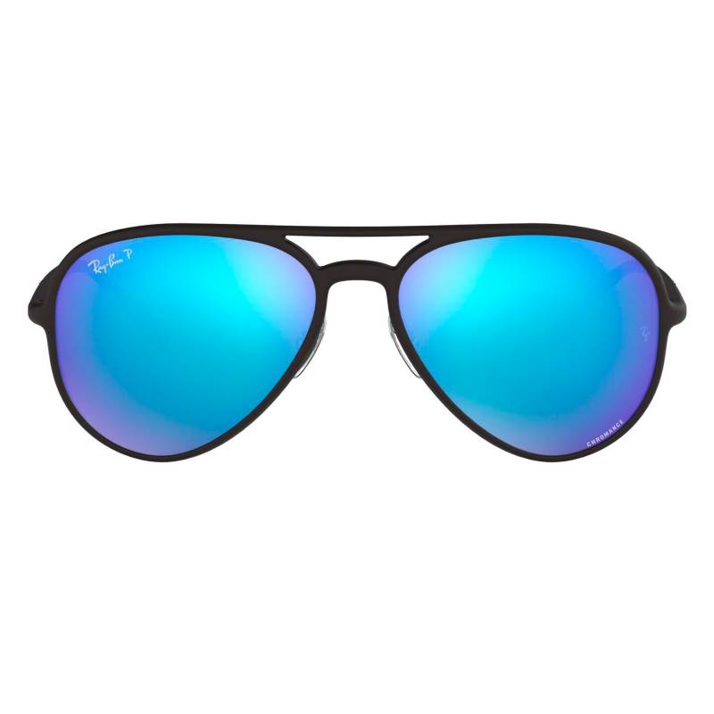 RAY BAN - Gafas de sol Ray Ban B4320CH  Unisex . Marco Matte Black Lente Green Mirror Blue  