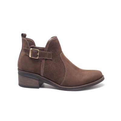 Botin Cafe Nobuck Modelo Alitza Viola