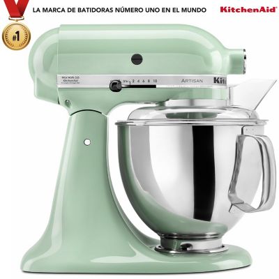 Batidora De Pedestal Kitchenaid Artisan 4.7 Lt Verde Pistacho 10 Velocidades 325W Ksm150Pspt