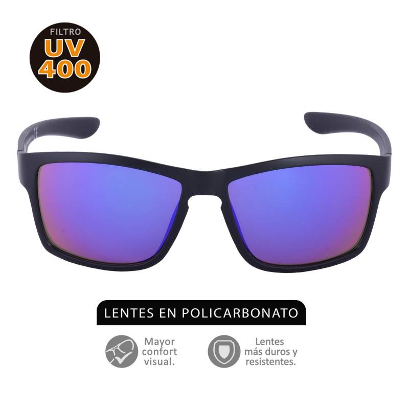 SUNBOX - Gafas de sol SUNBOX para mujer. Policarbonato negro