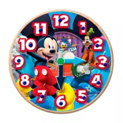 TOYNG - Juego de Mesa Toyng Educativo Reloj 20 x 20 cm Mickey