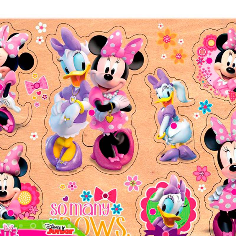 Minnie Mouse Juego de Mesa Minnie Mouse Encaje 7 Botones Grande |  
