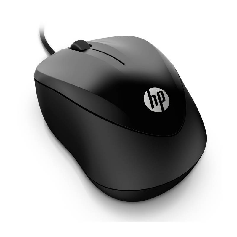 HP - Mouse HP Wired 1000 cable 1,5m | Conexión USB | | Diseño ambas manos. Compatible Windows