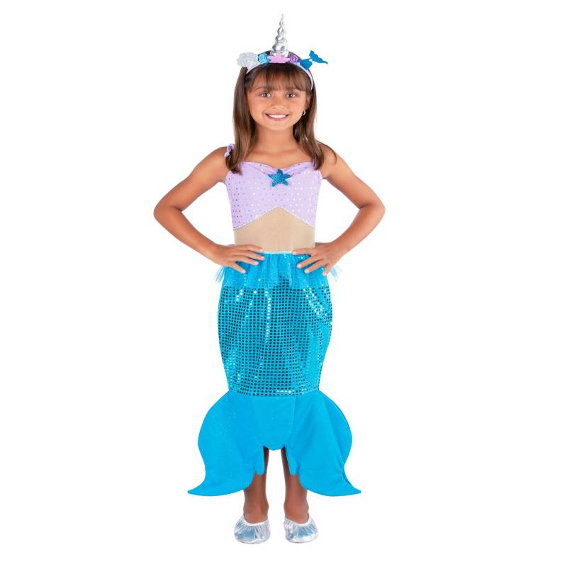 FANTASTIC NIGHT - Disfraz de Sirena Unicornio para niña Fantastic Night