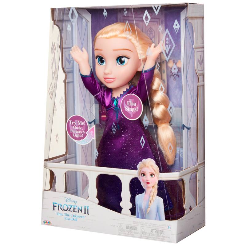 Disney Frozen 2 Elsa y amigos que hablan, muñeca Elsa con más de 20 sonidos  y frases, accesorios de muñeca de moda, juguete para niños de 3 años en