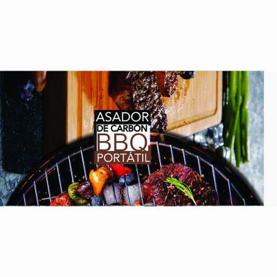 Asador Al Carbón. Bbq Portátil Plus Solutions 2018