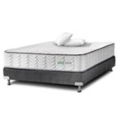 Colchón con Base Cama cama Sencillo Firme Ortopédico Resortado Vital One 100 x 190 cm + Almohada Confort Vital